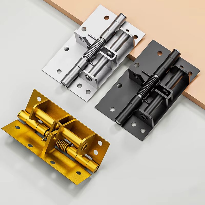 Ferme-porte automatique multifonctionnel 3 en 1, robustes, portes invisibles à fermeture automatique, charnières à ressort, 90 ° Butoir de porte de positionnement