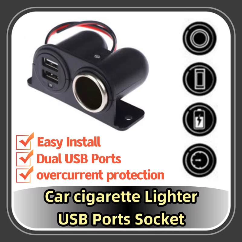 Adaptateur de camping-car de voiture intégré, prise de ports USB pour touristes, allume-cigare Laguna, prise de port de chargeur multiple, accessoire de voiture, DC 5V, 3.l'autorisation