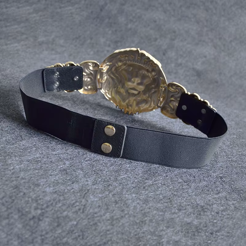 Ceinture tête de Lion doré pour femmes