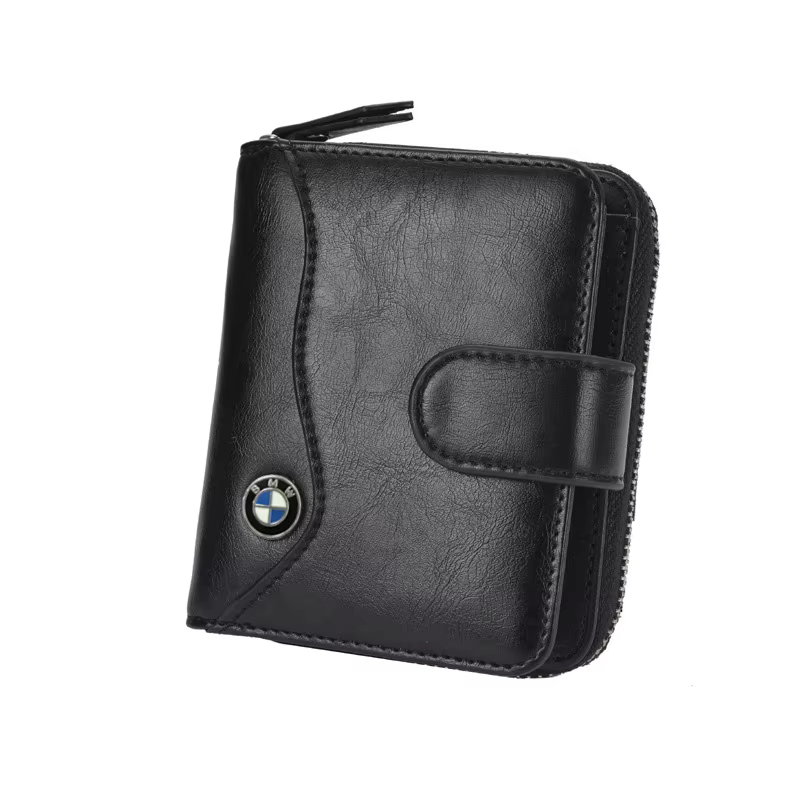 Portefeuille en métal avec logo de voiture