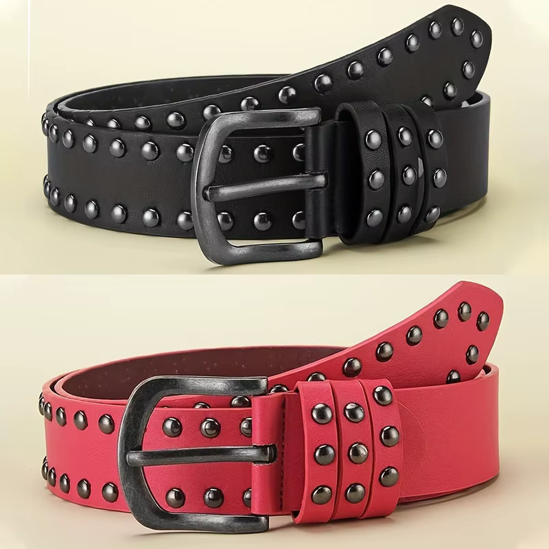 Ceinture pour hommes rétro fait vieille alliage aiguille boucle