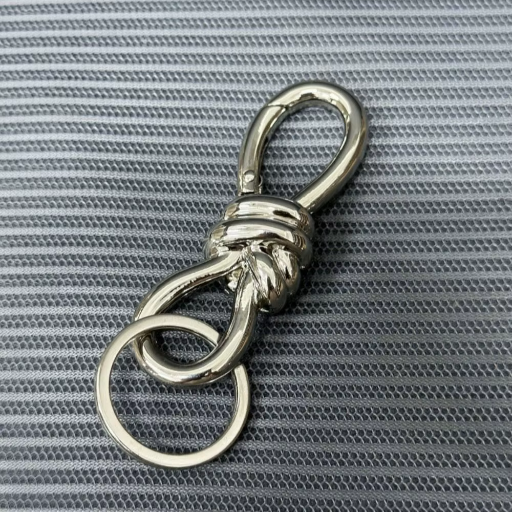 Porte-clés créatif à nœud torsadé en forme de 8