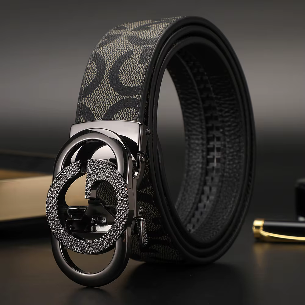 Nouvelle largeur 3.4cm ceinture femme formelle en cuir toile