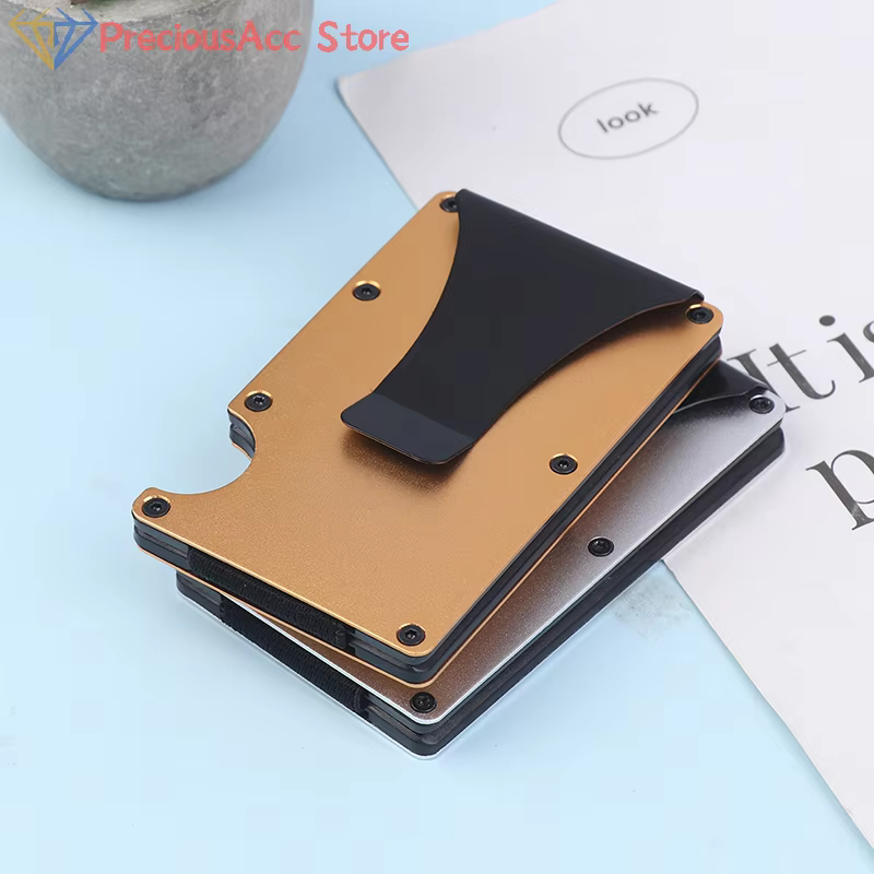 Portefeuille minimaliste pour hommes et femmes - Portefeuille RFID fin