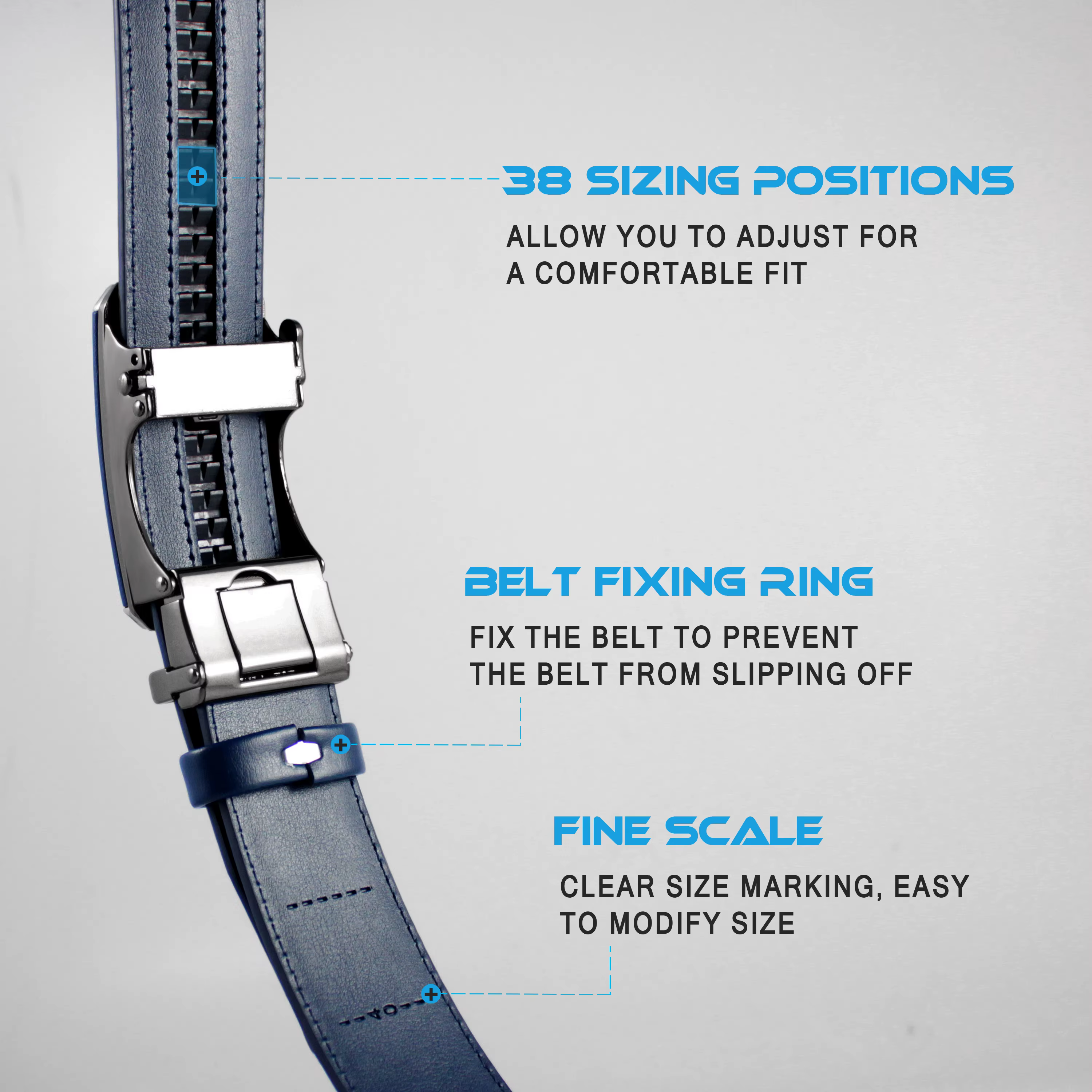 DOOPAI marque ceinture en cuir véritable de qualité supérieure