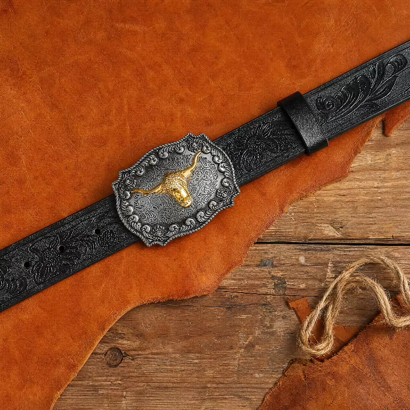 Nouvelle ceinture de cowboy western pour homme