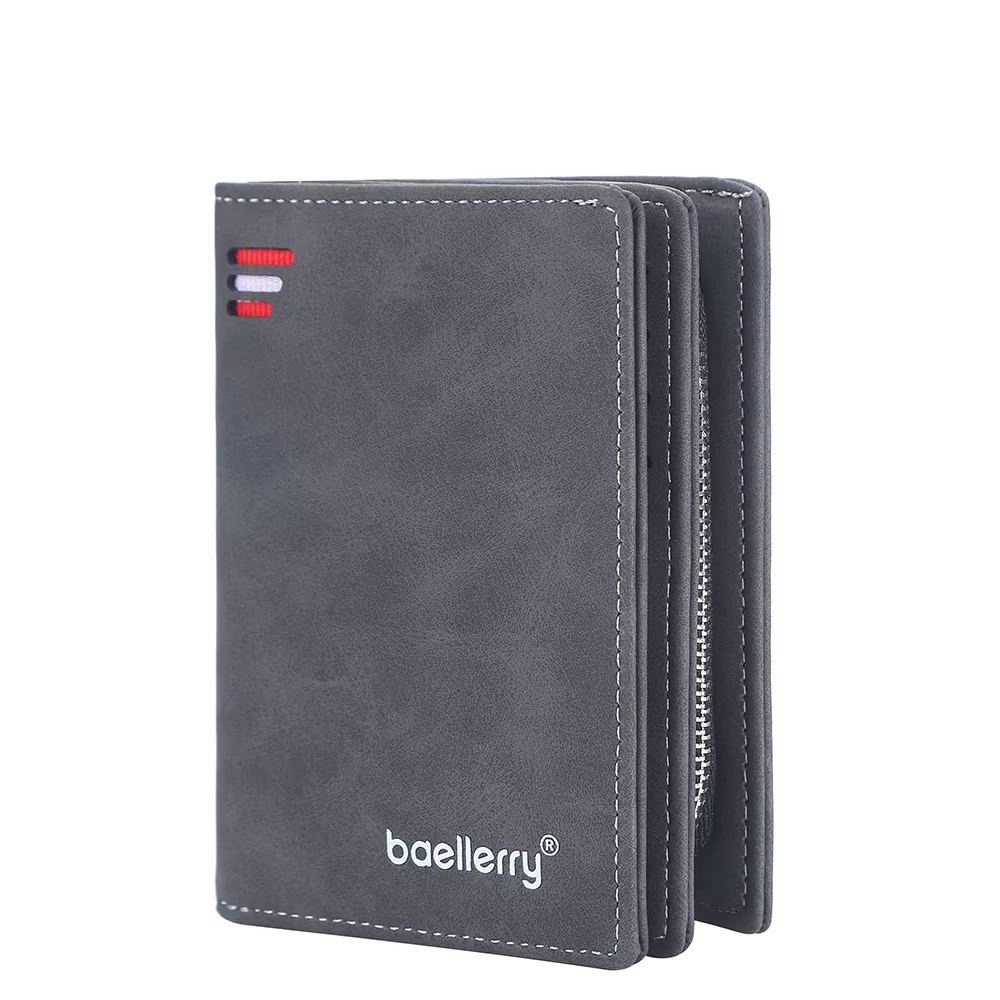 Nouveaux portefeuilles en cuir pour hommes de haute qualité fermeture éclair court design portefeuille Hipster porte-cartes de crédit Inserts porte-monnaie Vintage Walltes