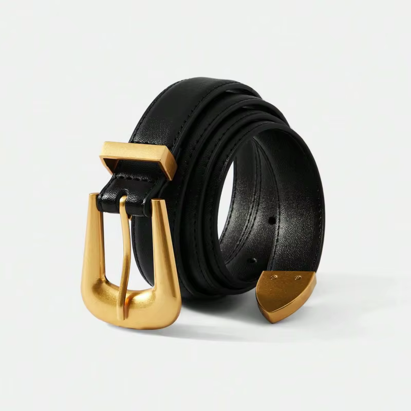 Ceinture en cuir véritable pour femme