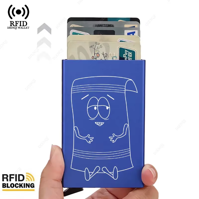 Personnalisé Rfid Smart porte-carte de crédit portefeuilles mince