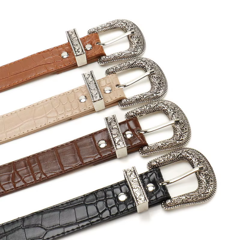 Ceinture gothique rétro noire pour femmes