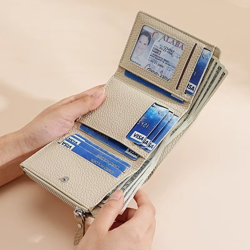 Portefeuille pour femme à trois volets