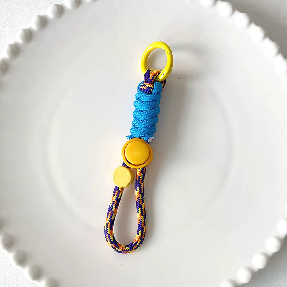 Porte-clés de mode créatif tressé lanière