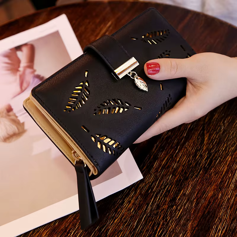 Femmes portefeuille en cuir PU sac à main femme Long