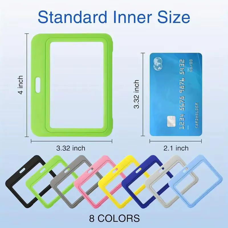 Porte-carte transparent double face adapté au