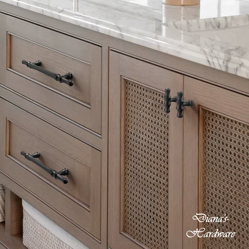 Poignée et bouton de meubles décoratifs jeunesse, armoire noire, armoire, armoire, MELKnobs, cuisine, porte Foy