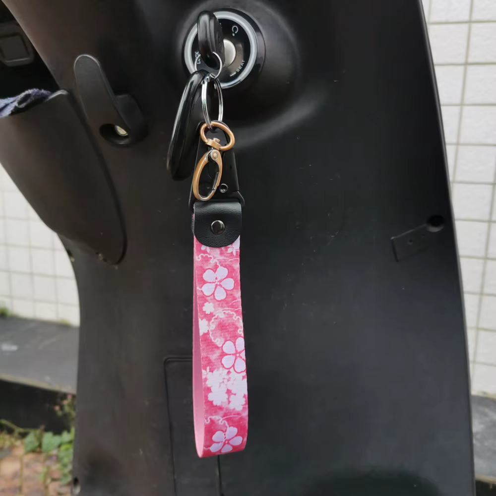 Porte-clés de voiture et moto en nylon, sangle de poignet, accessoires pour Toyota Honda VW