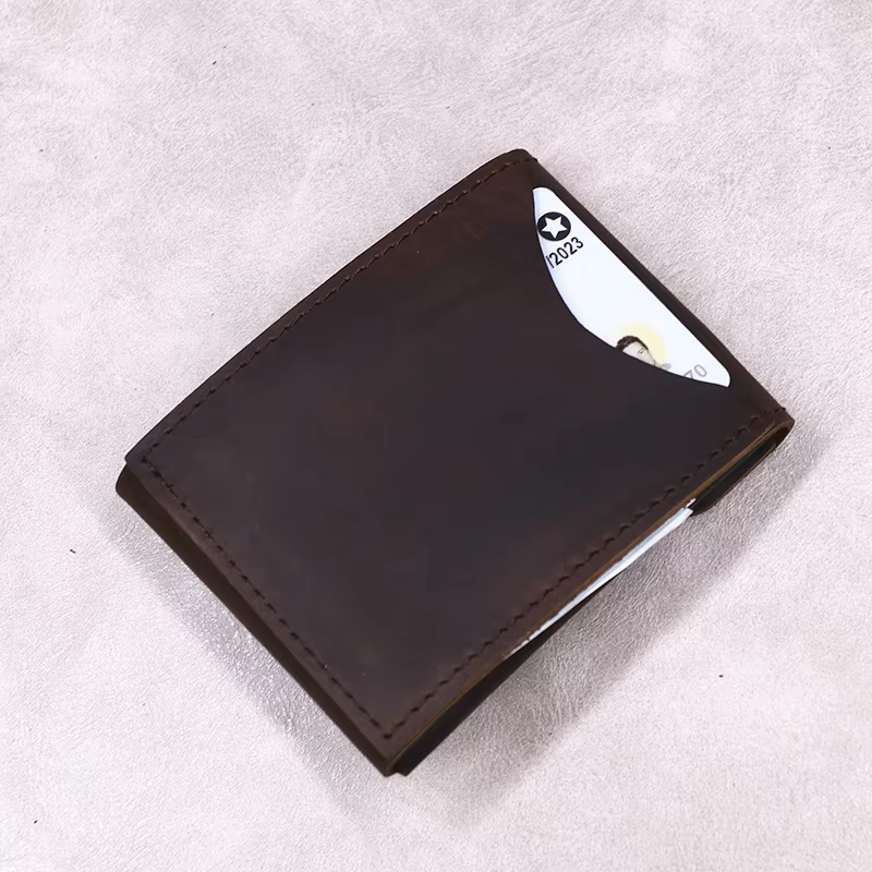 Portefeuille en cuir véritable 100% pour hommes