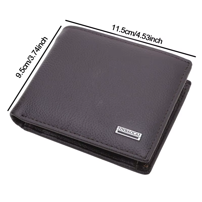 Vintage court hommes portefeuilles en cuir véritable porte-carte de crédit étanche hommes sac à main classique monnaie poche noir mâle portefeuille