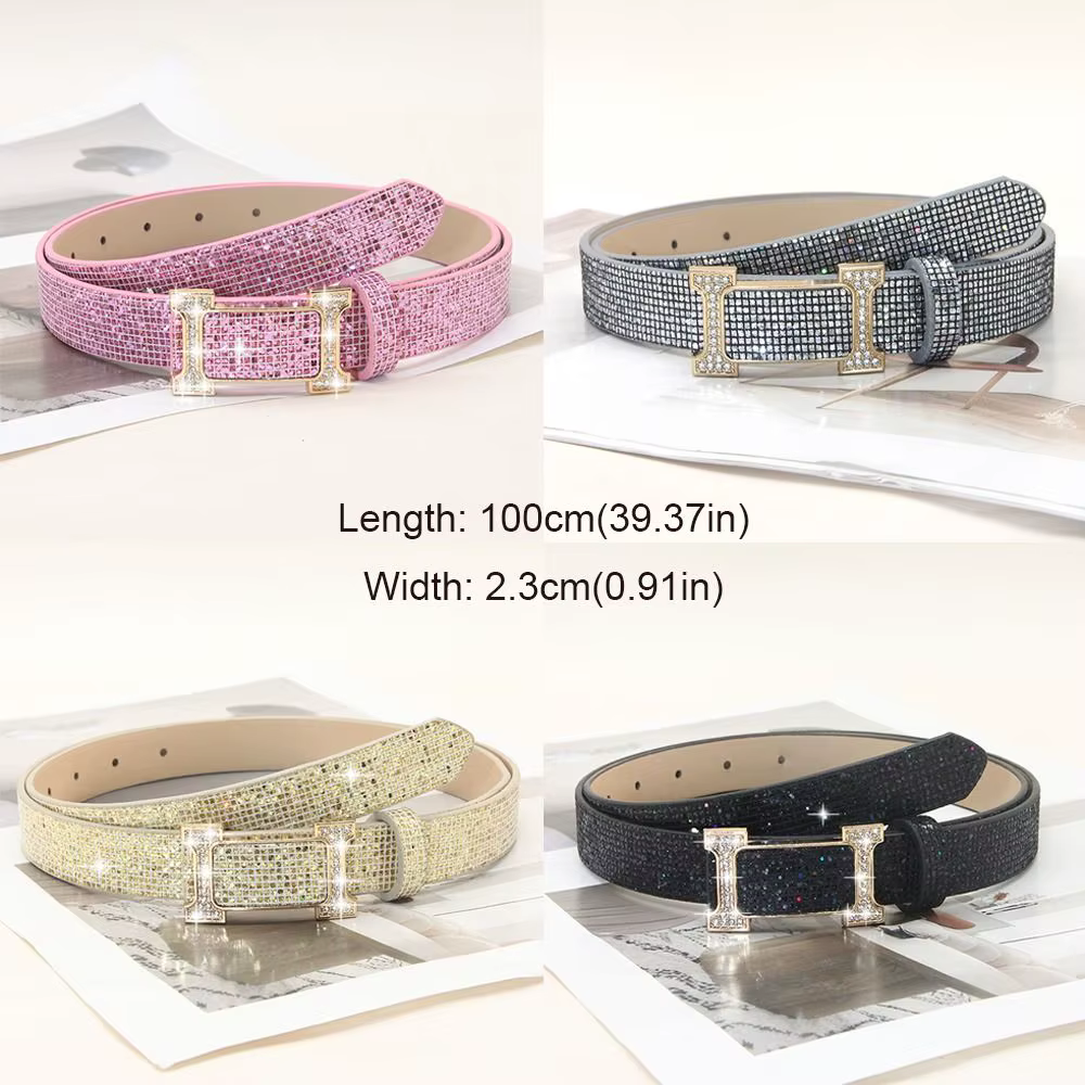 Ceinture en cuir PU pour femmes