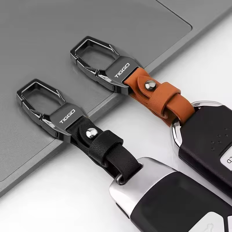 Porte-clés de voiture en cuir de luxe