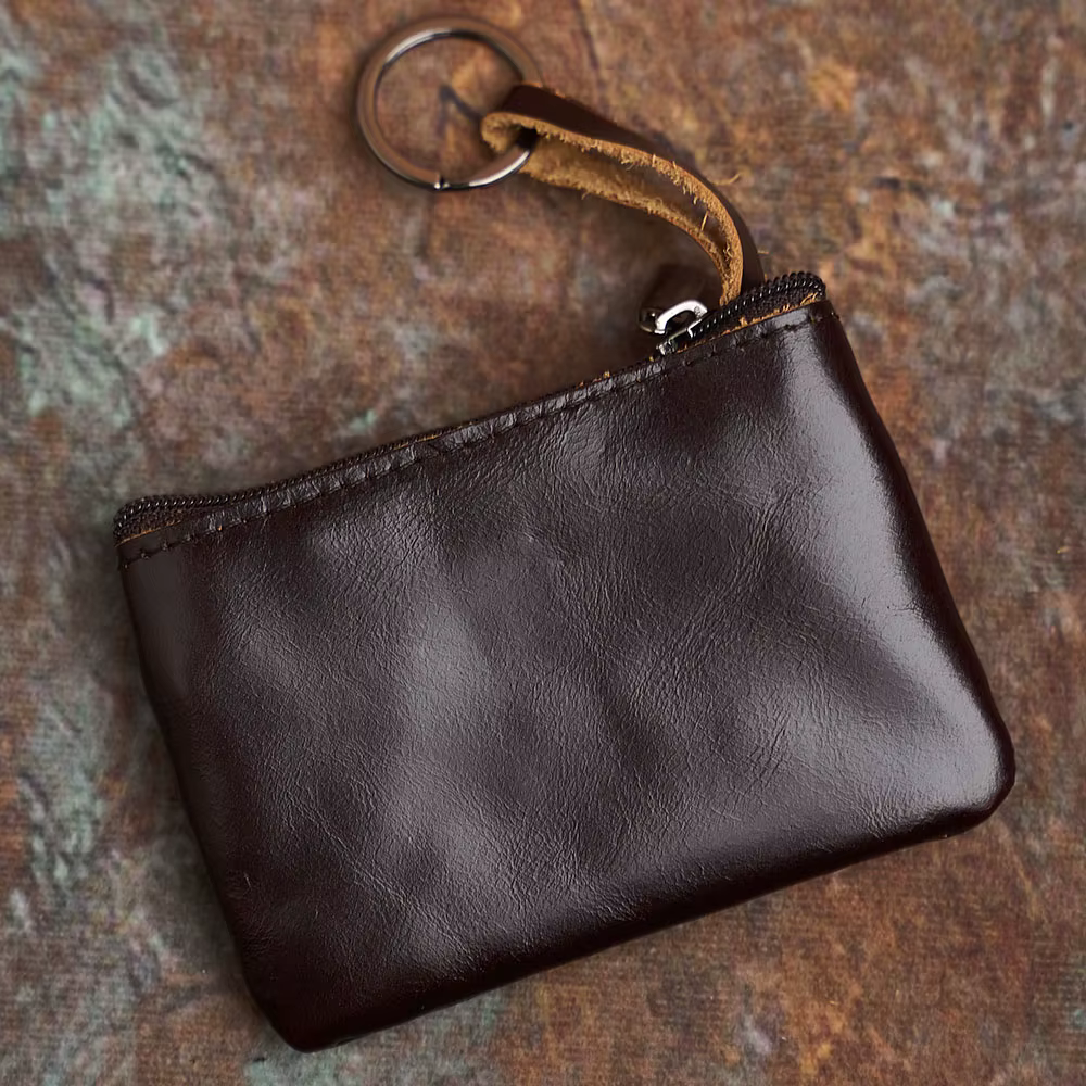 Portefeuille en cuir vintage pour hommes et femmes