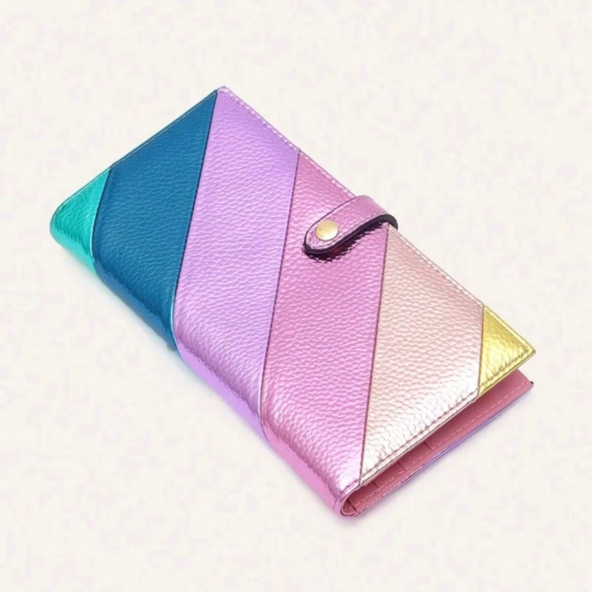 Portefeuille long en cuir PU élégant pour femmes