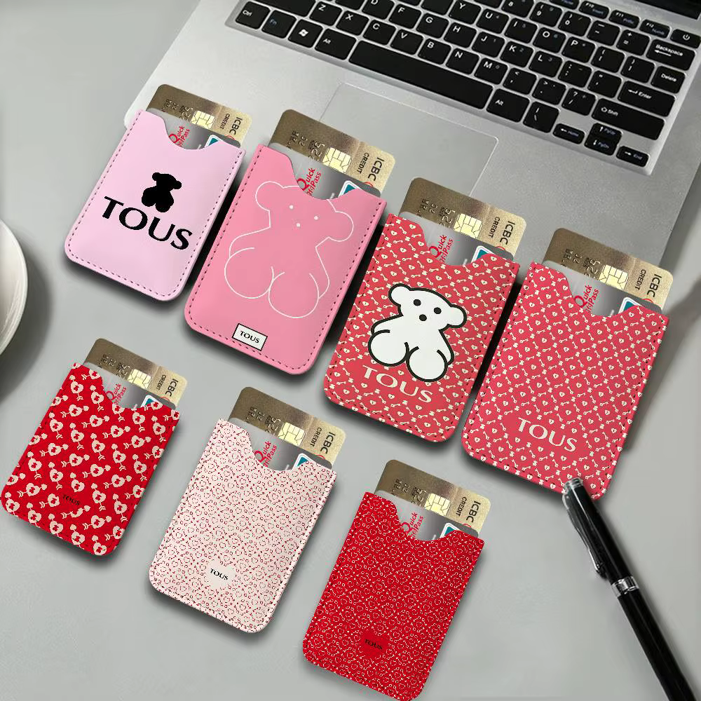 Porte-cartes de luxe en cuir de vachette rétro T-Tous, nouvelle collection, pour homme/femme