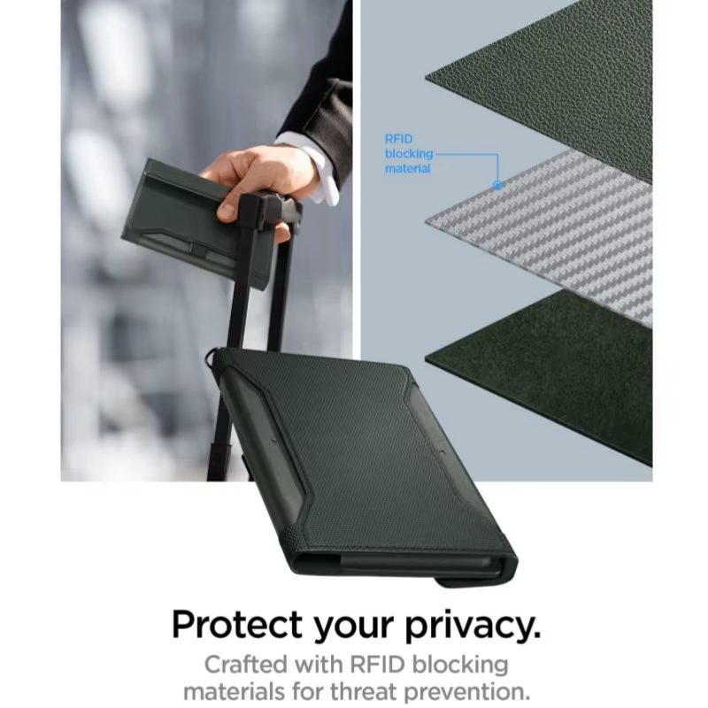 Protection Rfid porte-passeport portefeuille de voyage pour hommes en cuir Multi fonction