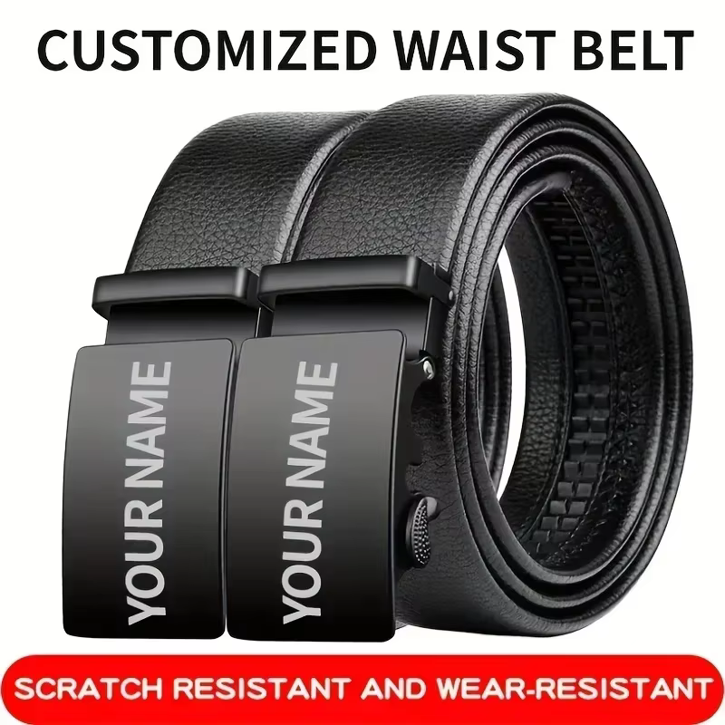 Ceinture décontractée personnalisée avec gravure de nom