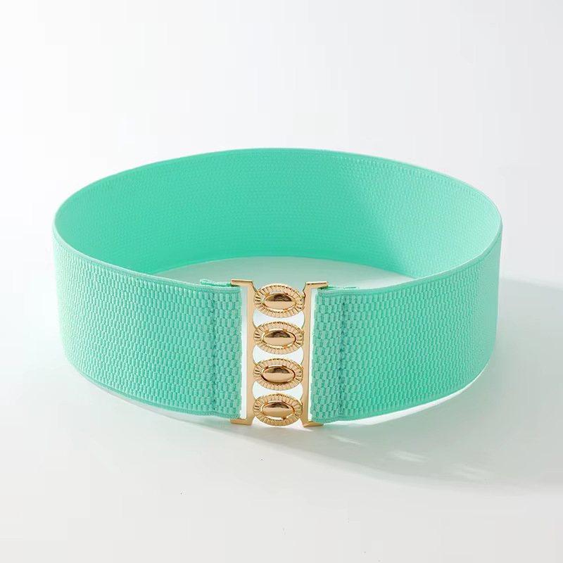 Ceinture large élastique réglable pour femmes avec jupe assortie – Conception de boucle simple, élégante et polyvalente, ceinture corset qui soulève la taille