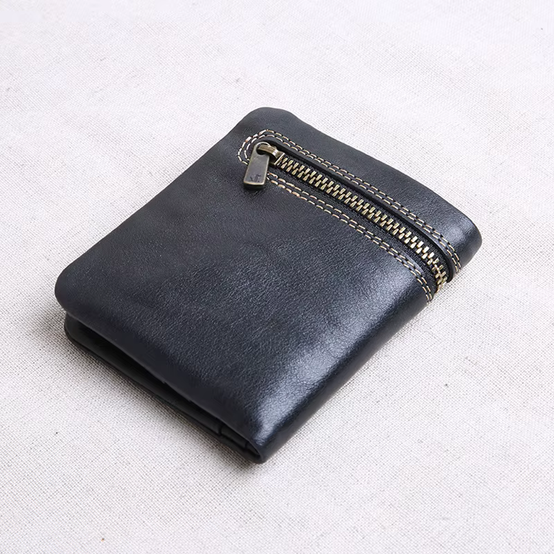 AETOO – portefeuille court en cuir pour hommes