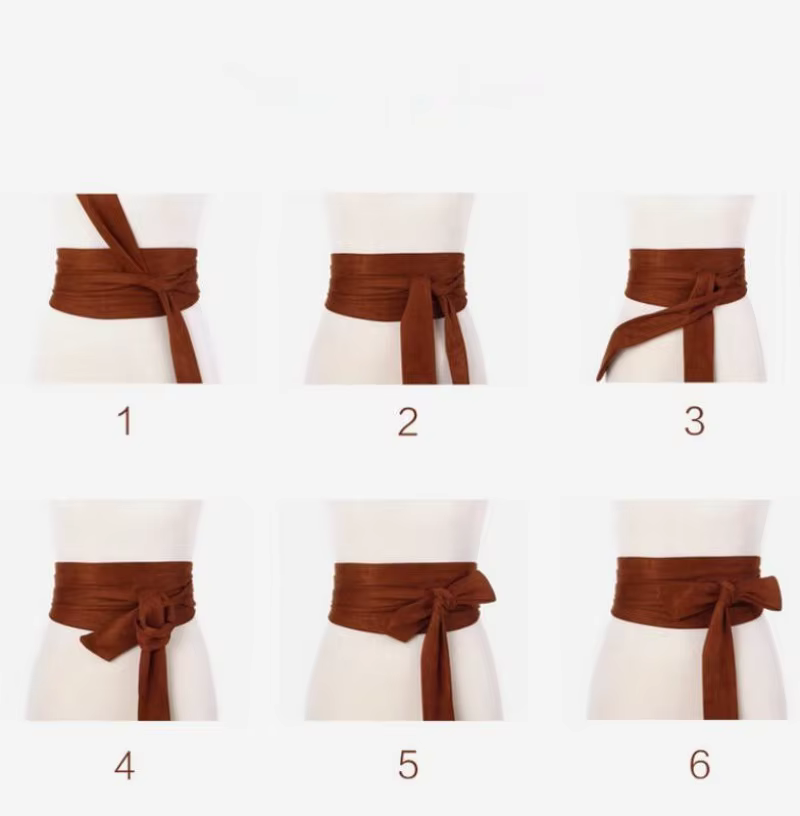 Helisopus nouvelles ceintures en daim pour femmes Corset Camel automne hiver ceinture femme ceinture solide nœud papillon larges ceintures