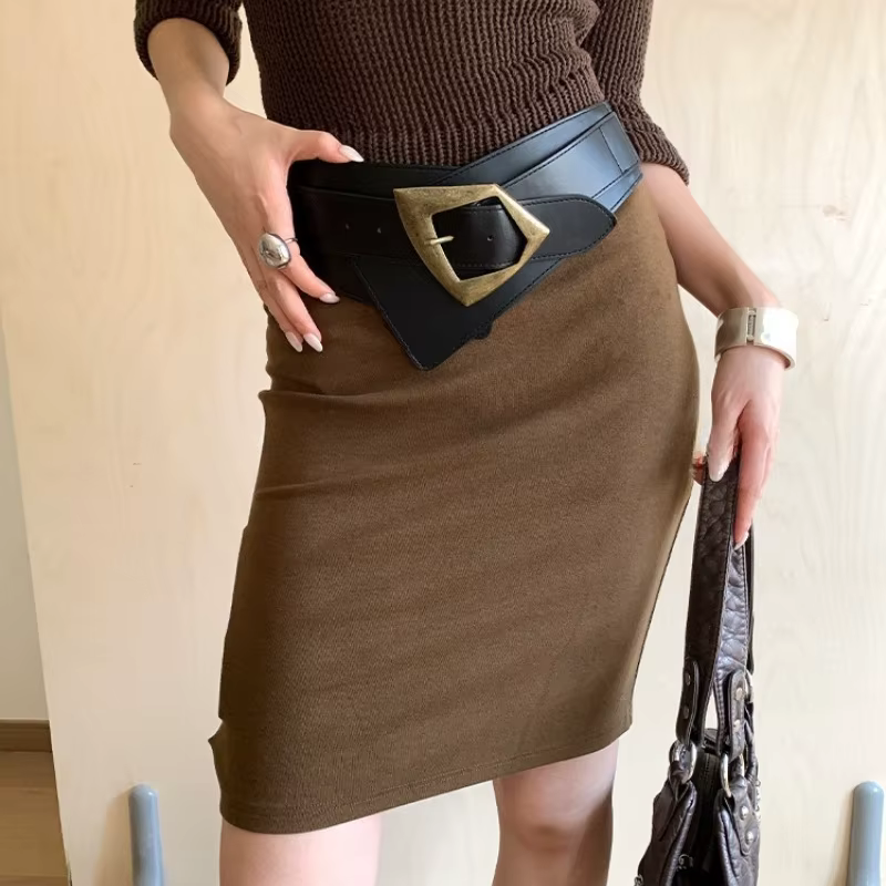 Ceinture pour femme, ceinture marron pour femme