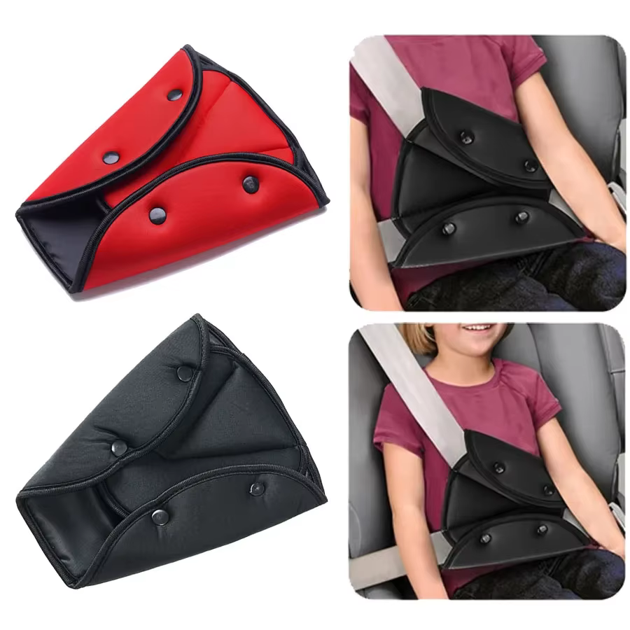 Ajusteur de ceinture de sécurité pour enfants et adultes, clips de ceinture de sécurité pour enfant, sangle de sécurité, positionneur triangulaire, couvre-sangles de siège auto