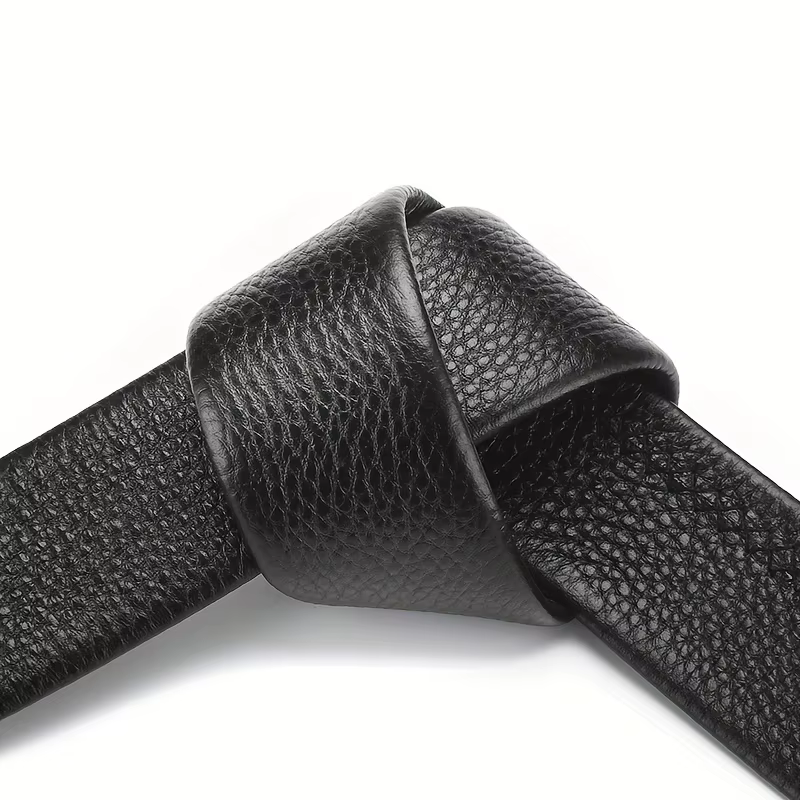Ceinture pour hommes boucle automatique en métal ceinture de travail d'affaires de haute qualité associée à des jeans ceinture bon marché, cadeau pour père et petit ami