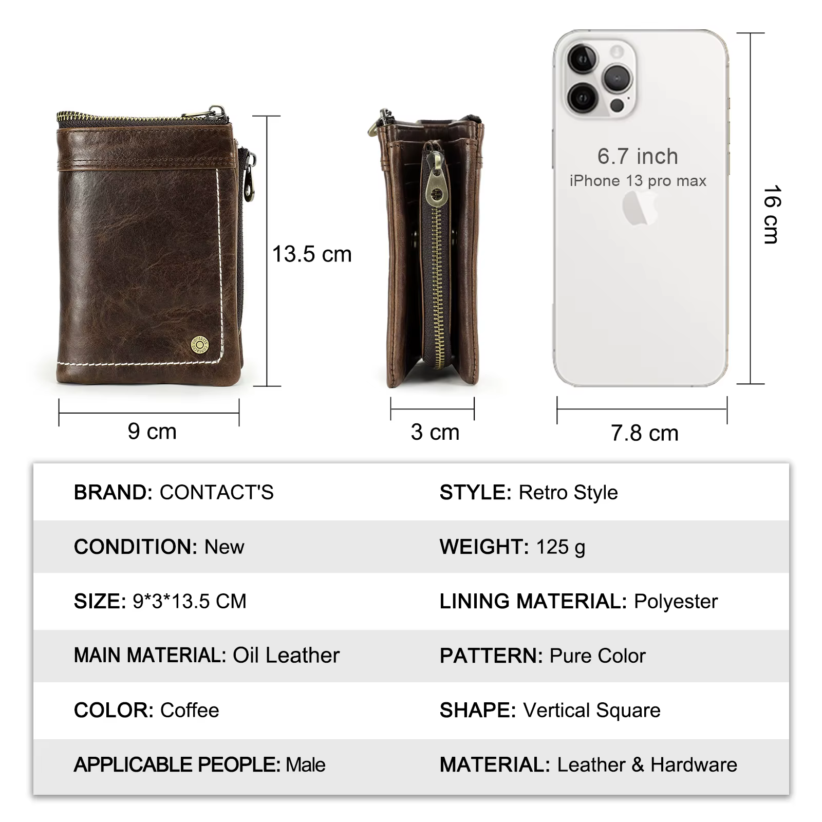 Crackle Oil cuir court à deux volets portefeuilles hommes qualité mâle portefeuille amovible avec airtag pochette mince monnaie poche porte-carte sac à main