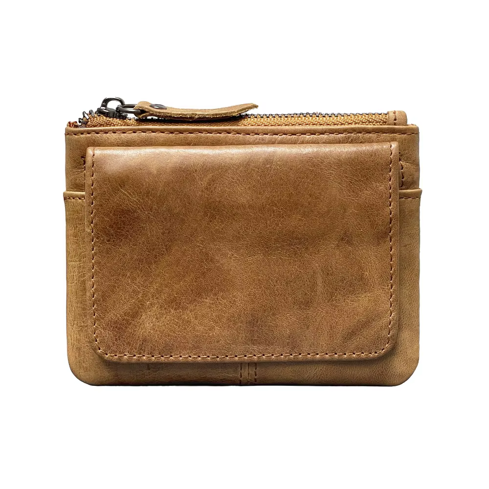 Portefeuille rétro RFID petit portefeuille porte-carte d'identité de crédit pour hommes portefeuille en cuir mince pour hommes et femmes avec porte-monnaie