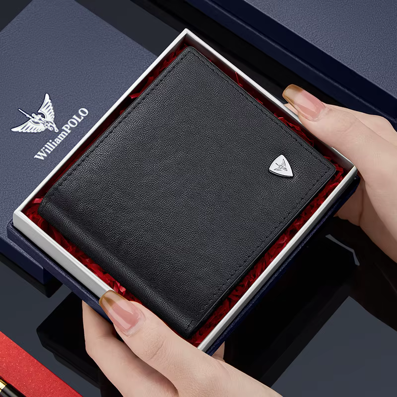 Portefeuille en cuir pour hommes