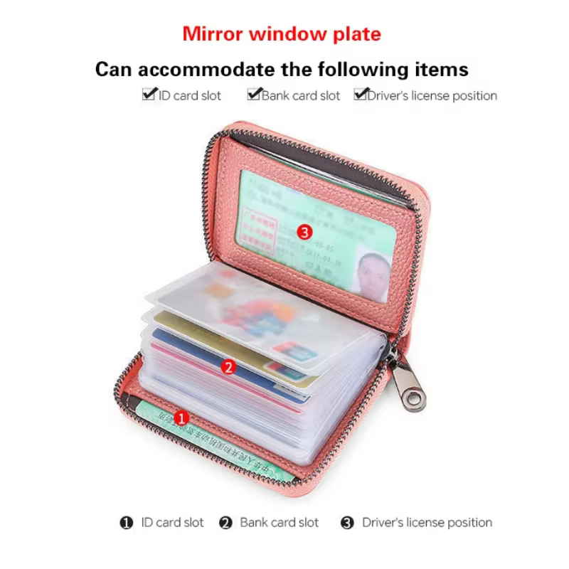 Porte-carte de visite portefeuille hommes carte bancaire/carte d'identité/porte-carte de crédit 22 Bits carte portefeuille RFID blocage protéger étui porte-monnaie