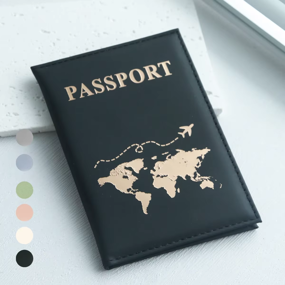Porte-passeport mince, carte de cheval