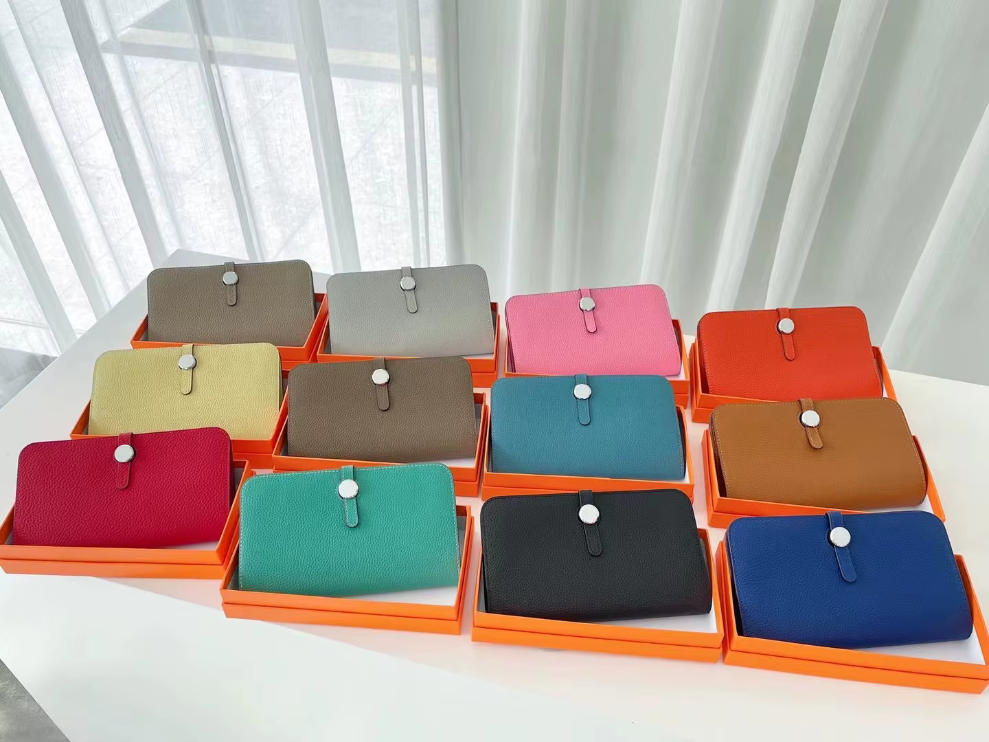 Portefeuille Long en cuir de vache pour femmes
