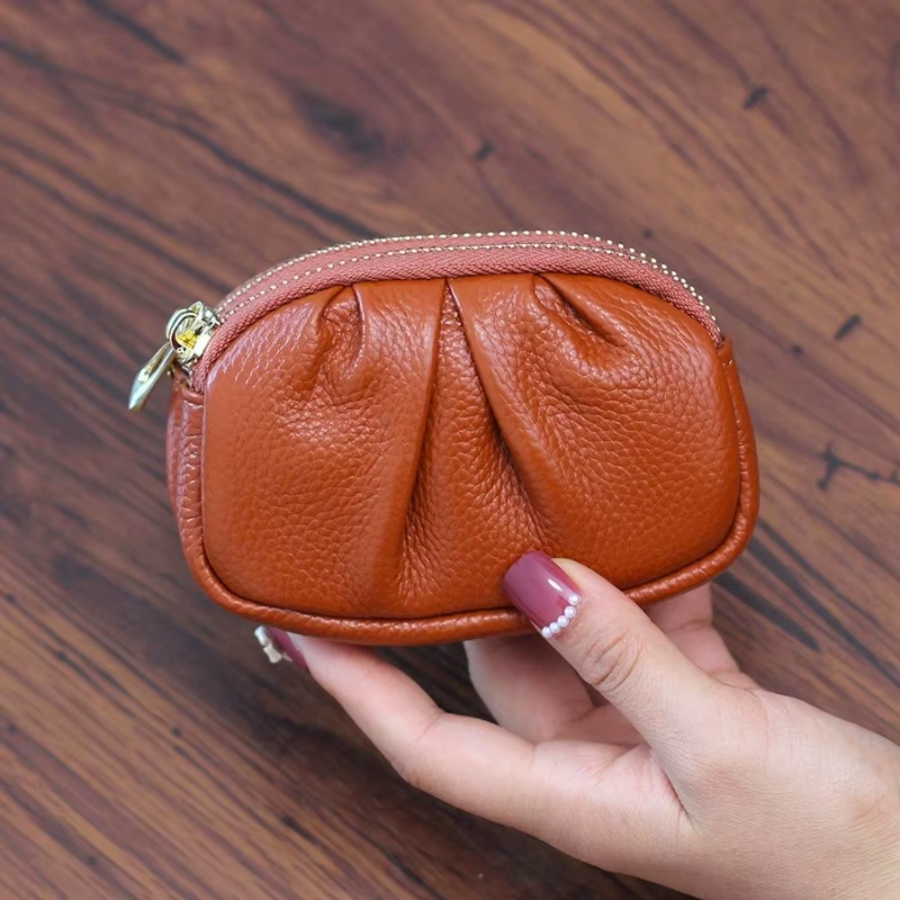 Mini portefeuille élégant froissé