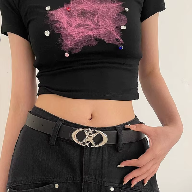 Y2K Punk gothique ceinture femmes