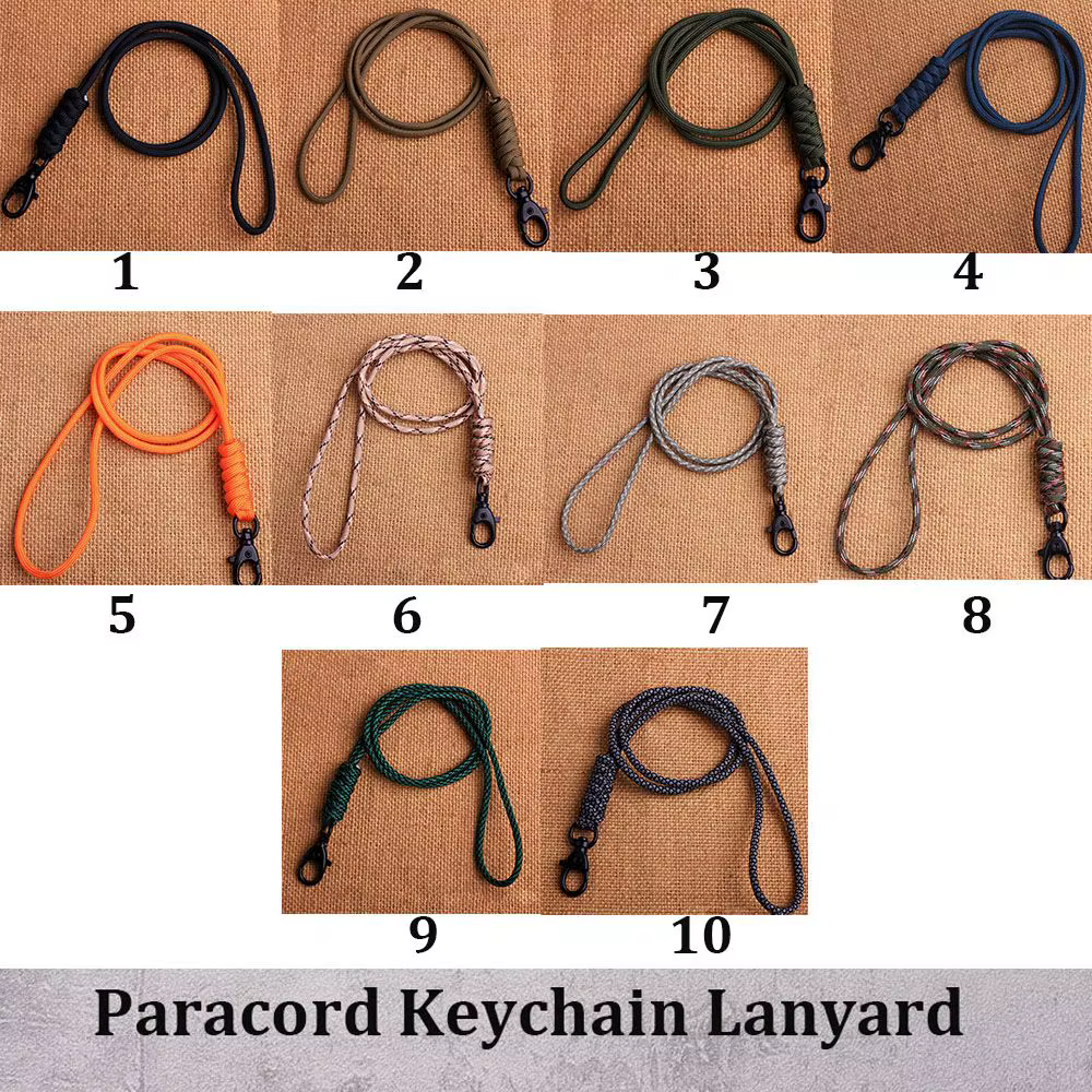 Porte-clés en paracorde de haute qualité et haute résistance