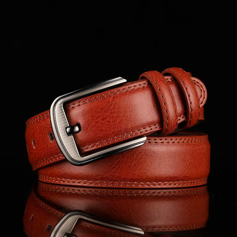 Ceinture homme ceinture homme ceinture garçon véritable peau de vache boucle ardillon ceinture marron moyen-âge jeunesse décontracté hommes ceinture