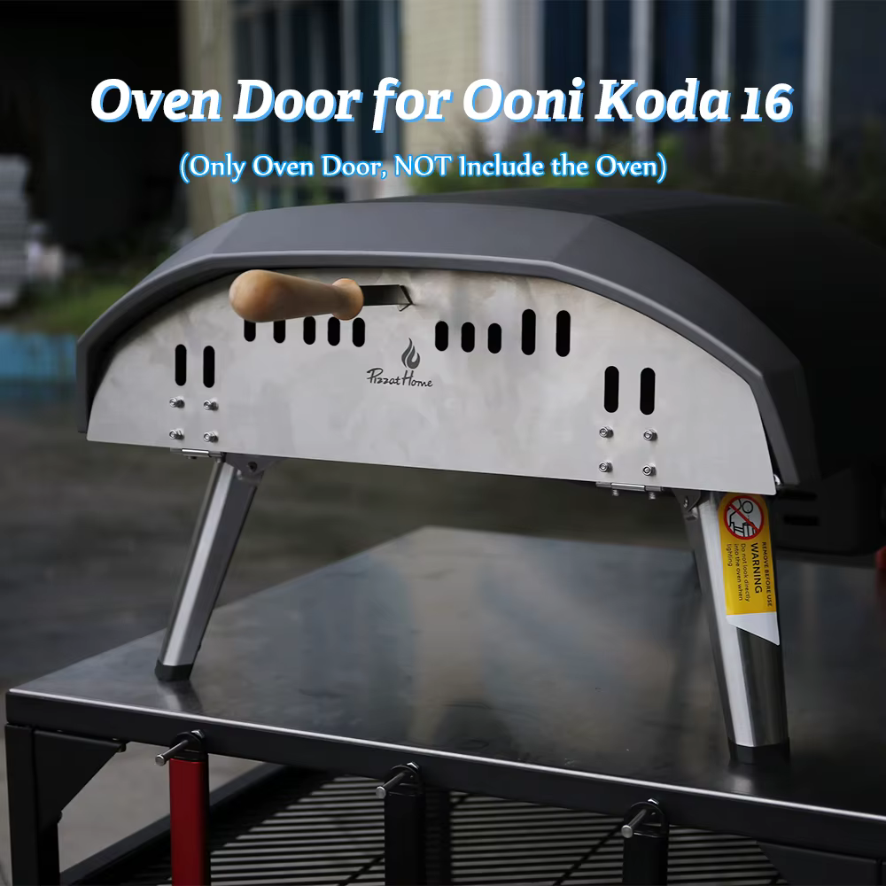 Porte de four à pizza en acier inoxydable de 16/12 pouces, parfaitement dimensionnée pour OONI Koda 16/12 pouces