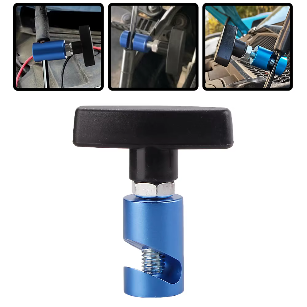 Support de capot de voiture en aluminium, pression d'air de coffre, couvercle de moteur antidérapant, tige de Support de levage, pince de fixation, outil de voiture