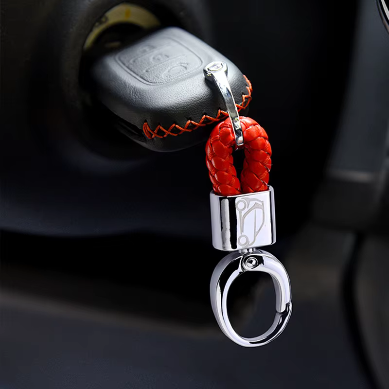 Porte-clés de voiture tissé à la main pour hommes et femmes