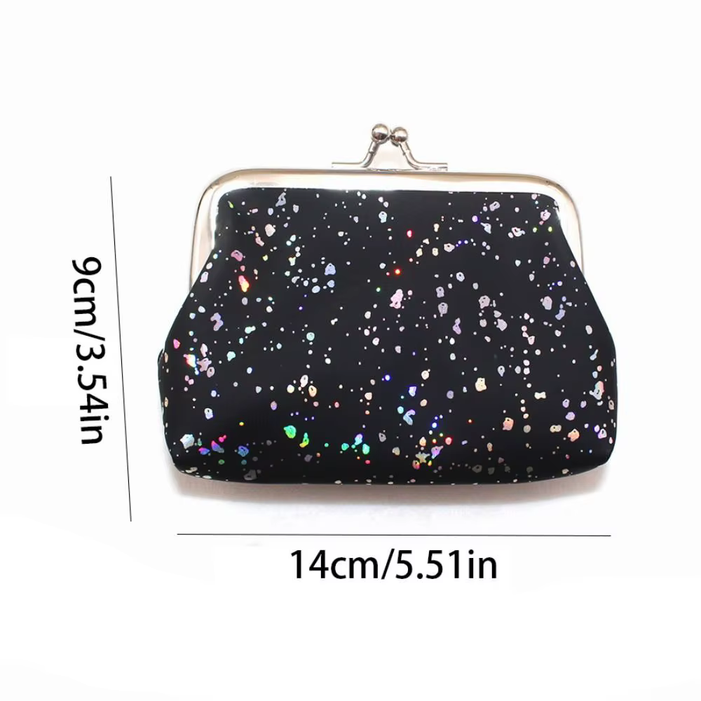 Porte-cartes portable, porte-monnaie brillant