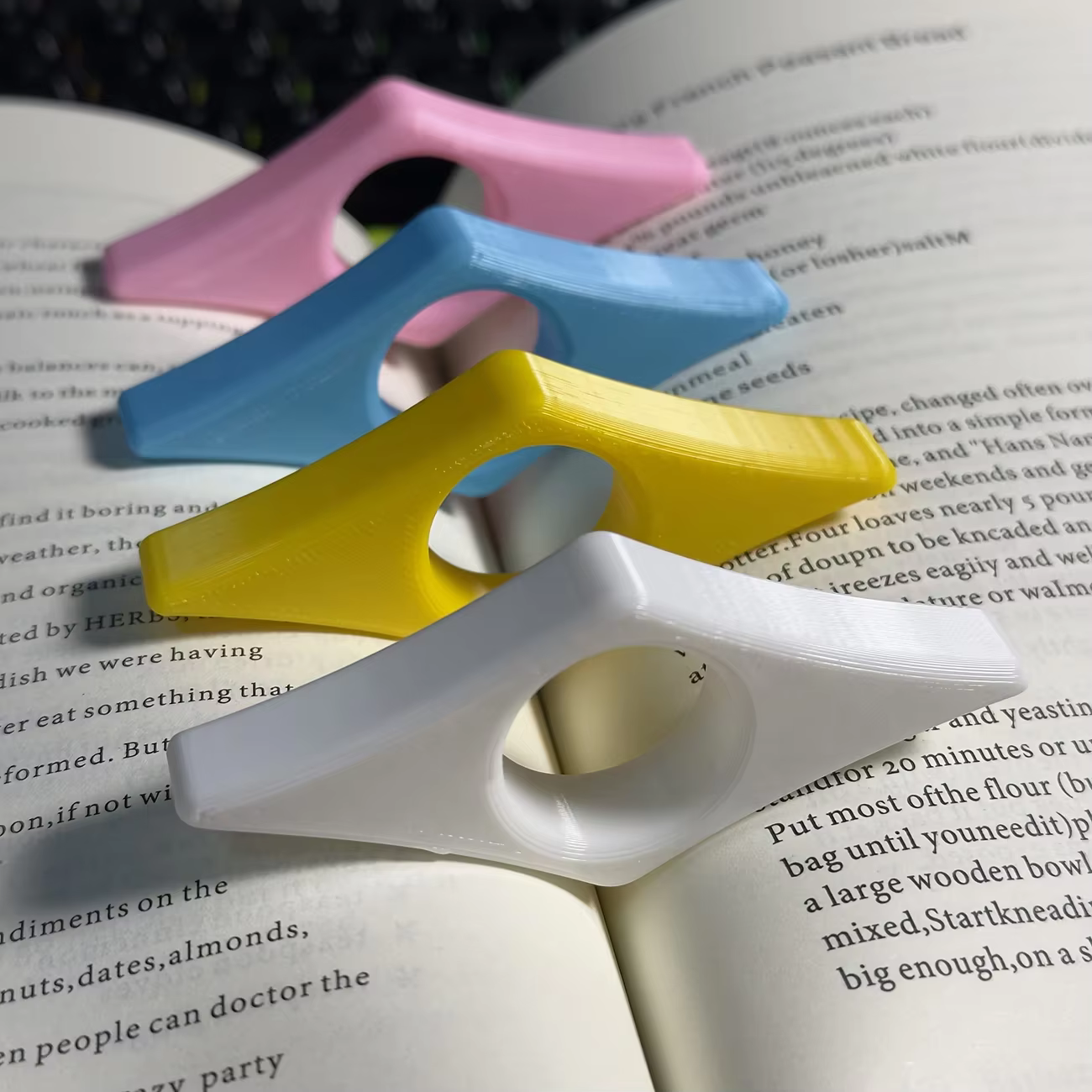 Support de page de livre pratique pour la lecture, 2/6 pièces, support de lecture manuel pour pages fixes, marque-page moderne, étagère à livres